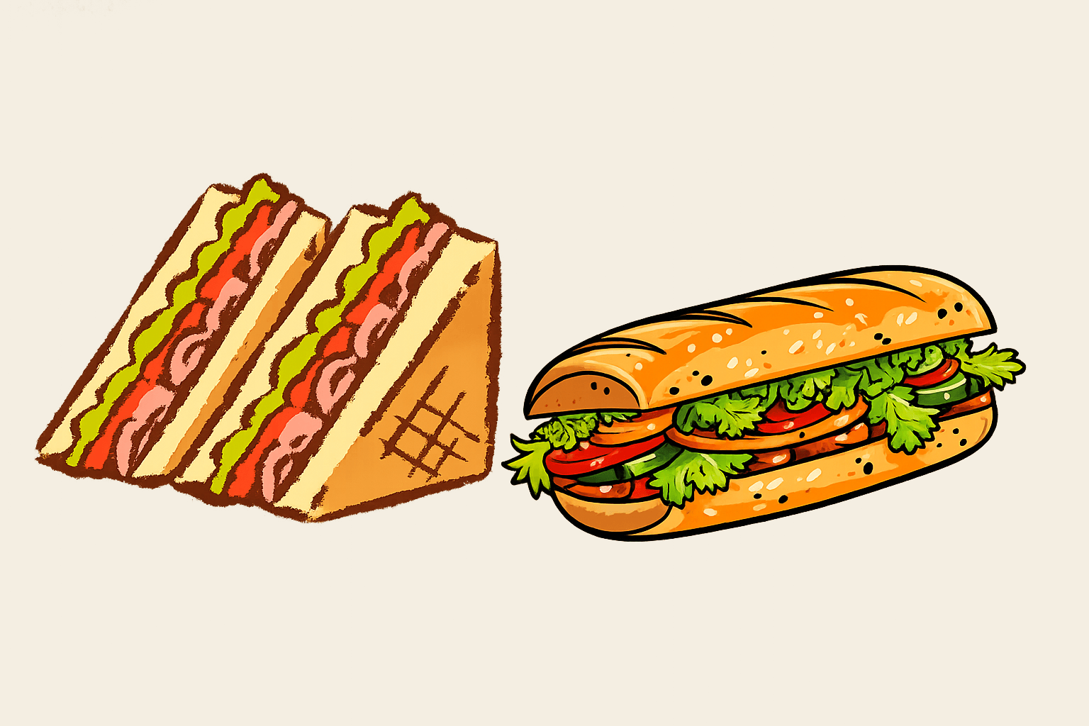 Sándwiches y bocadillo