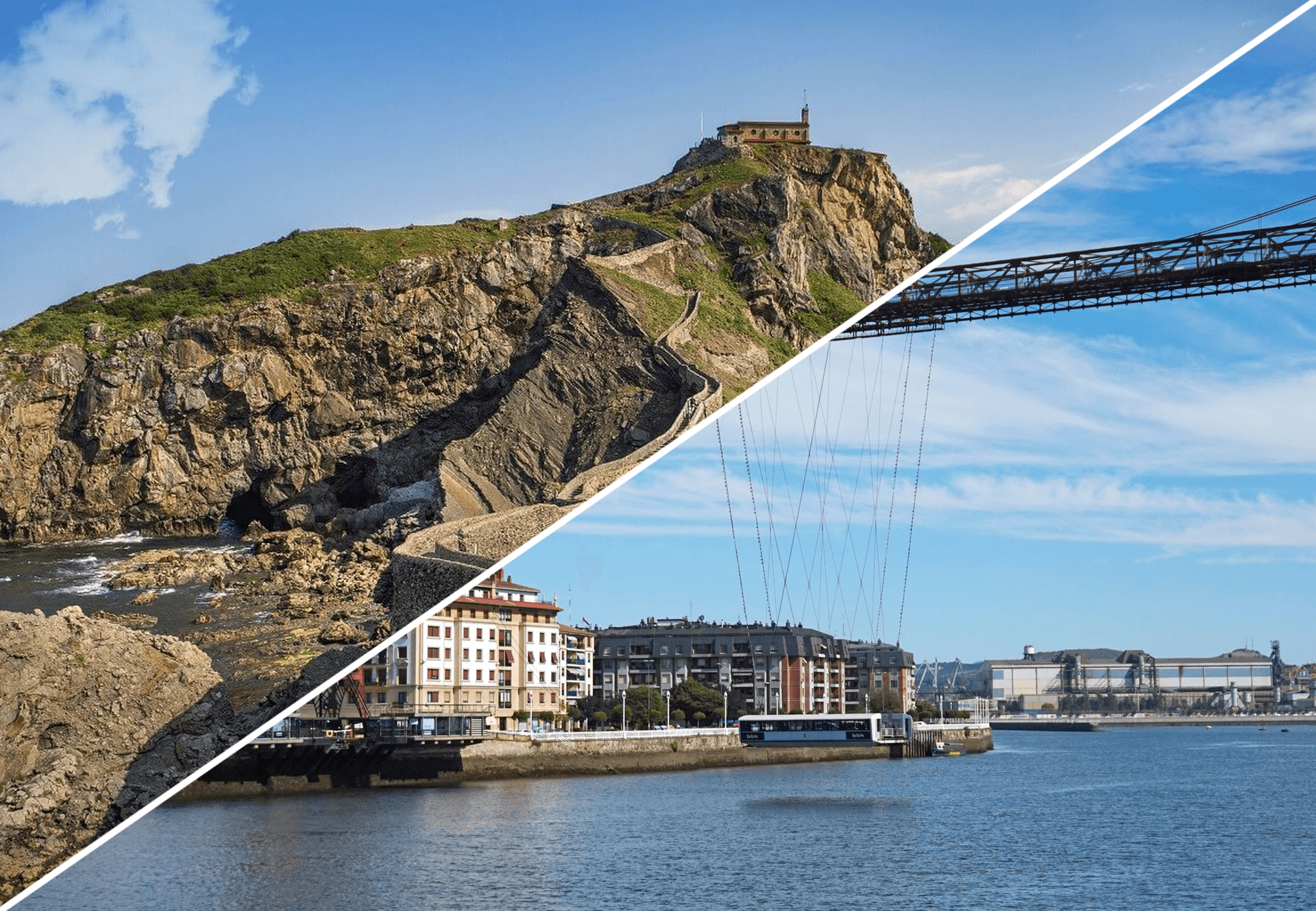 Costa vasca y Puente Bizkaia, cerca de Hotel Agarimo